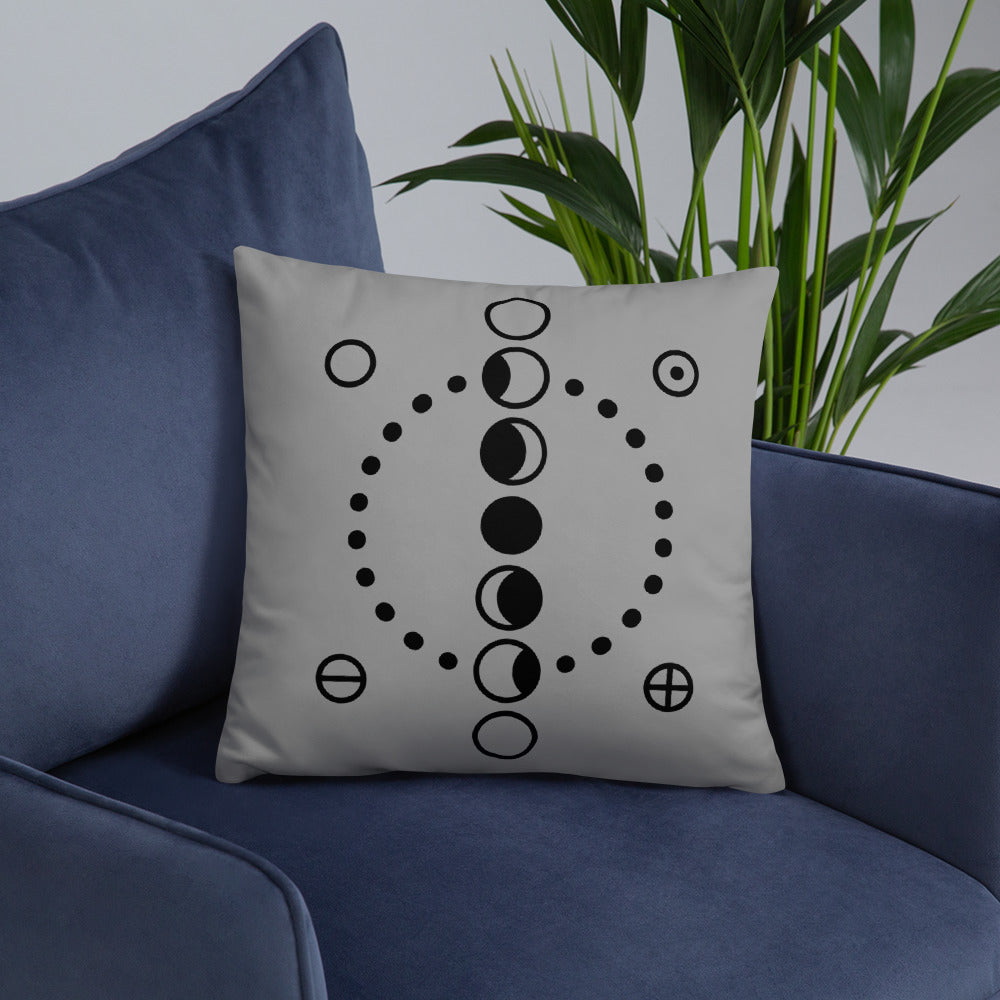 Moon Phases Decor Pillow