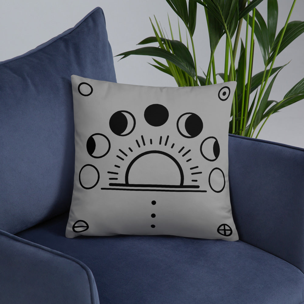 Moon Phases Decor Pillow