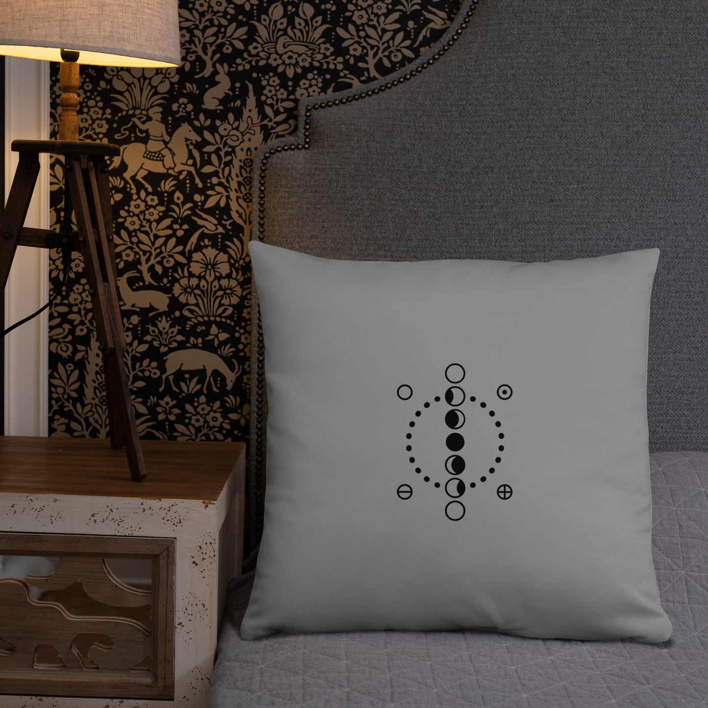 Moon Phases Decor Pillow