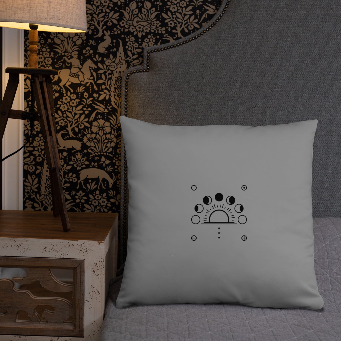 Moon Phases Decor Pillow